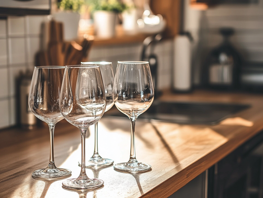 streaks on wine glasses