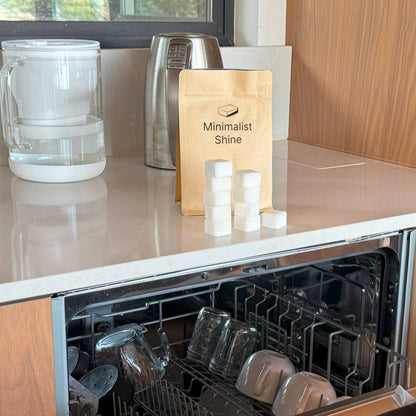 Minimalist Shine Plastic Free No Rinse Aid Dishwashing Tablets
